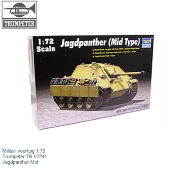Militair voertuig 1:72 | Trumpeter TR 07241 | Jagdpanther Mid