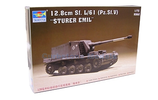 Militair voertuig 1:72 | Trumpeter TR 07210 | L/61 Sturer Emil 12,8cm Sf. L/61 (Pz.Sf.V)