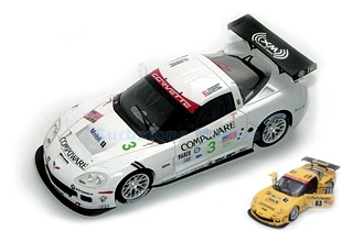 Bouwpakket 1:43 | Provence Miniatures PMA119-O | Chevrolet Corvette C6R | PSI Experience 2007 #3 - J.Magnussen - R.Fellows - J.