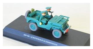 Modelauto 1:43 | Atlas BB032 | Jeep Spirou et Fantasio Groen - -.Robbedoes