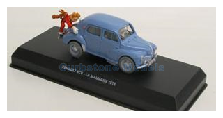 Modelauto 1:43 | Atlas BB035 | Renault 4CV Blauw - -.Robbedoes