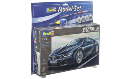 Bouwpakket 1:24 | Revell 67008 | BMW i8 Blauw / Blue / Blau
