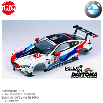 Bouwpakket 1:24 | NuNu Model Kit PN24010 | BMW M8 GT3 LMGTE-PRO | RLL 2019 #24