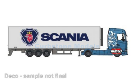 Vrachtwagen 1:43 | Bburago 18-31468B | Scania S730 Highline Blue / White