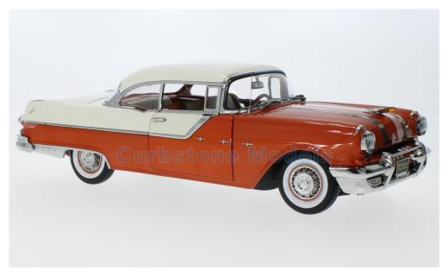 Modelauto 1:18 | Sunstar 5048 | Pontiac Star Chief Hardtop Copper and White 1955