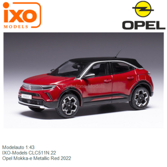 Modelauto 1:43 | IXO-Models CLC511N.22 | Opel Mokka-e Metallic Red 2022