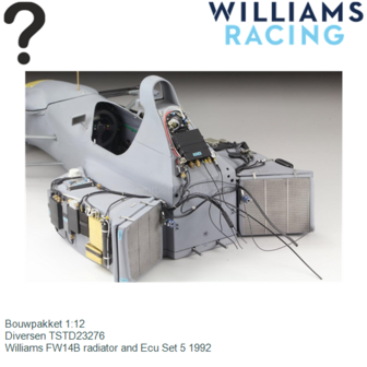 Bouwpakket 1:12 | Diversen TSTD23276 | Williams FW14B radiator and Ecu Set 5 1992