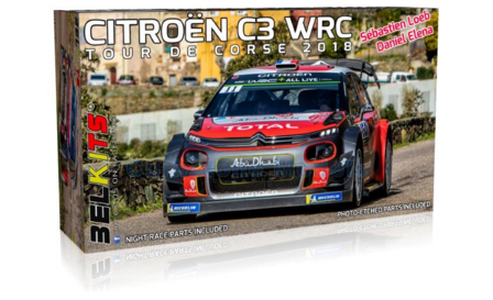 Bouwpakket 1:24 | Belkits BEL017 | Citro&euml;n Total Abu Dhabi WRT C3 WRC 2018 #14 - S.Loeb - D.Elena