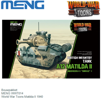 Bouwpakket  | MENG WWT014 | World War Toons Matilda II 1940