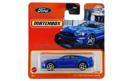 Modelauto 1:64 | Matchbox GXM49 | Ford Mustang GT Blue 2019