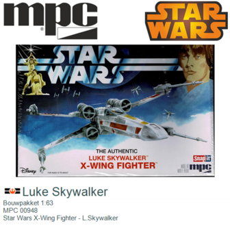 Bouwpakket 1:63 | MPC 00948 | Star Wars X-Wing Fighter - L.Skywalker