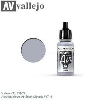  | Vallejo VAL 71063 | Acryllak Model Air Zilver Metallic #17ml