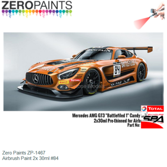  | Zero Paints ZP-1467 | Airbrush Paint 2x 30ml #84