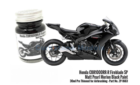  | Zero Paints ZP-1663 | Airbrush Paint 30ml Honda CBR 1000 RR Matt Pearl Morion Black