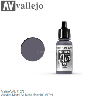  | Vallejo VAL 71073 | Acryllak Model Air Black (Metallic) #17ml