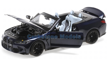 Modelauto 1:18 | Minichamps 110021031 | BMW M4 Cabrio Blauw metallic 2020