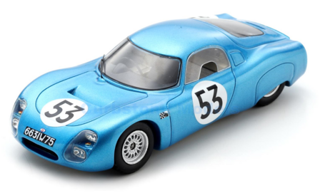Modelauto 1:43 | Spark S4597 | Automobiles CD SP66 Peugeot 1966 #53 - G.Heligouin  - J.Rives