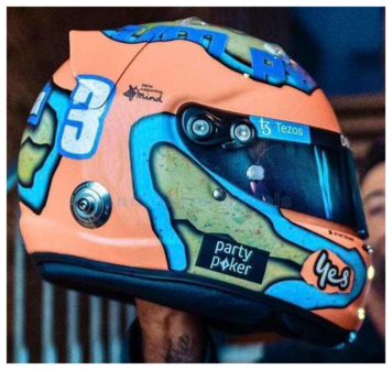 Helm 1:5 | Spark 5HF074 | Arai Helmet | McLaren F1 2022 #3 - D.Ricciardo