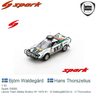 1:43 | Spark S9085 | Lancia Team Alitalia Stratos HF 1976 #1 - B.Waldeg&amp;#229;rd - H.Thorszelius
