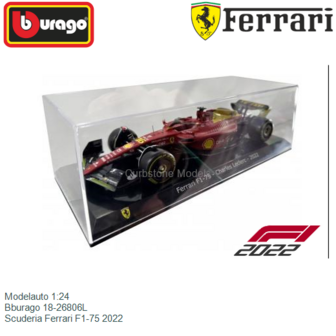 Modelauto 1:24 | Bburago 18-26806L | Scuderia Ferrari F1-75 2022