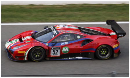 Modelauto 1:43 | Looksmart LSRC153 | Ferrari 488 GT3 | AF Corse 2022 #52 - L.Machiels - S.Costantini - A.Bertolini - A.Rovera