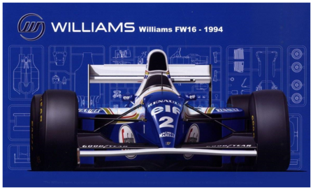 Bouwpakket 1:24 | Fujimi Mokei 09212 | Williams Grand Prix Engineering FW16 1994 #2 - A.Senna