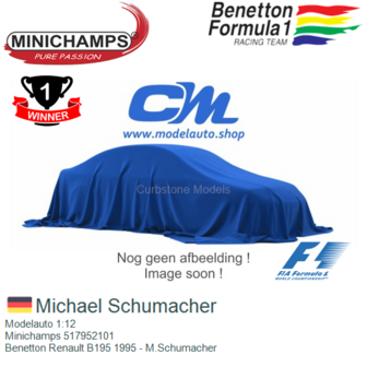 Modelauto 1:12 | Minichamps 517952101 | Benetton Renault B195 1995 - M.Schumacher
