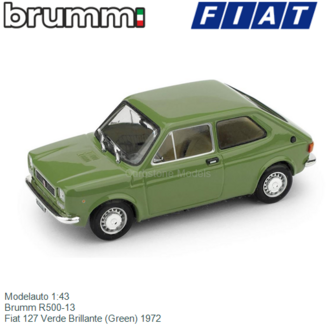 Modelauto 1:43 | Brumm R500-13 | Fiat 127 Verde Brillante (Green) 1972