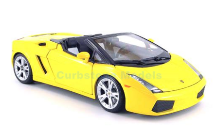 Modelauto 1:18 | Bburago 18-12016-YELLOW | Lamborghini Gallardo Spyder Yellow 2004