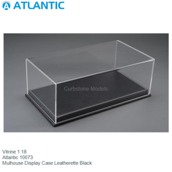 Vitrine 1:18 | Atlantic 10073 | Mulhouse Display Case Leatherette Black
