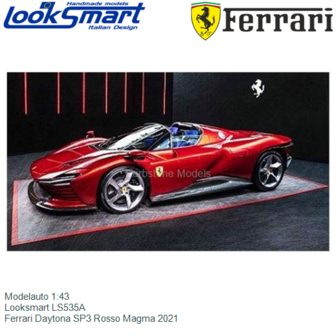 Modelauto 1:43 | Looksmart LS535A | Ferrari Daytona SP3 Rosso Magma 2021