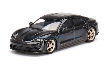 Modelauto 1:64 | MiniGT MGT00433 | Porsche Taycan Turbo S Volcano Grey