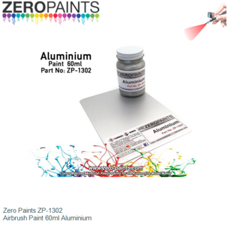  | Zero Paints ZP-1302 | Airbrush Paint 60ml Aluminium