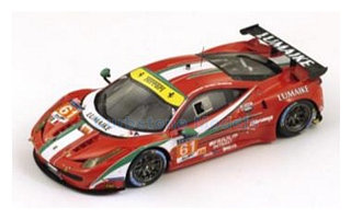 Modelauto 1:43 | Looksmart LSLM06 | Ferrari 458 Italia LM GTE-Am | AF Corse 2014 #61 - L.P&eacute;rez Companc - M.Cioci - M.Ventu