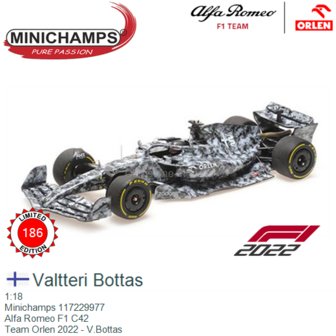 1:18 | Minichamps 117229977 | Alfa Romeo F1 C42 | Team Orlen 2022 - V.Bottas