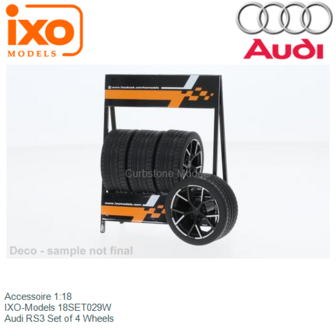 Accessoire 1:18 | IXO-Models 18SET029W | Audi RS3 Set of 4 Wheels