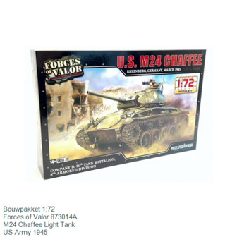 Bouwpakket 1:72 | Forces of Valor 873014A | M24 Chaffee Light Tank | US Army 1945