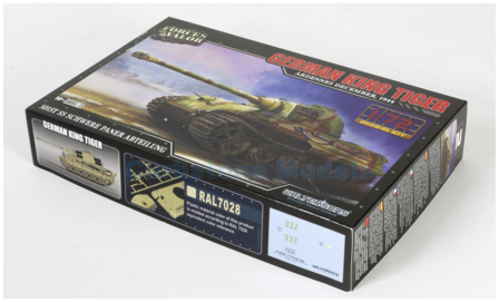 Bouwpakket 1:72 | Forces of Valor 873002A | King Tiger Henschell Turret | German Army 1944