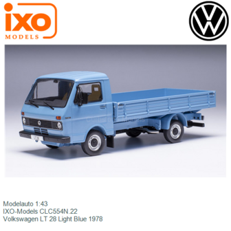 Modelauto 1:43 | IXO-Models CLC554N.22 | Volkswagen LT 28 Light Blue 1978