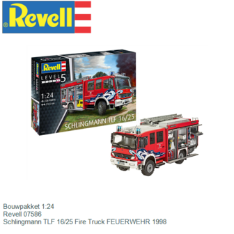 Bouwpakket 1:24 | Revell 07586 | Schlingmann TLF 16/25 Fire Truck FEUERWEHR 1998
