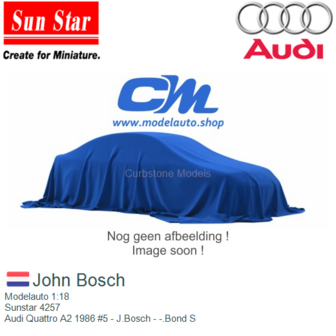 Modelauto 1:18 | Sunstar 4257 | Audi Quattro A2 1986 #5 - J.Bosch - -.Bond S