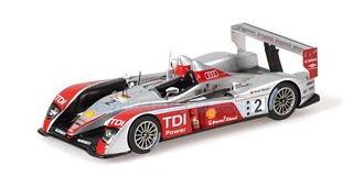 Modelauto 1:43 | Spark S0682 | Team Audi Sport North America R10 2007 #2 - T.Kristensen - A.Mc Nish - R.Capello