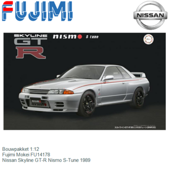 Bouwpakket 1:12 | Fujimi Mokei FU14178 | Nissan Skyline GT-R Nismo S-Tune 1989
