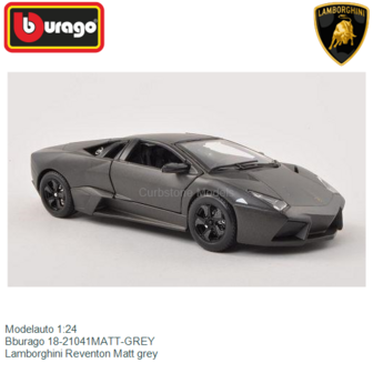 Modelauto 1:24 | Bburago 18-21041MATT-GREY | Lamborghini Reventon Matt grey