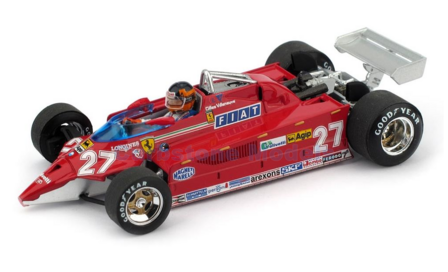 Modelauto 1:43 | Brumm R646-CH | Ferrari 126CK Turbo 1981 #27 - G.Villeneuve