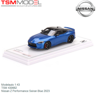 Modelauto 1:43 | TSM 430662 | Nissan Z Performance Seiran Blue 2023