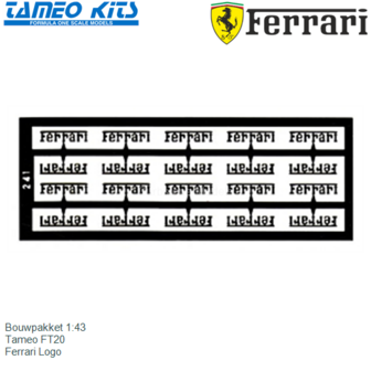Bouwpakket 1:43 | Tameo FT20 | Ferrari Logo