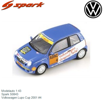 Modelauto 1:43 | Spark S0843 | Volkswagen Lupo Cup 2001 #4