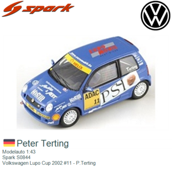 Modelauto 1:43 | Spark S0844 | Volkswagen Lupo Cup 2002 #11 - P.Terting
