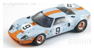 Modelauto 1:18 | Spark 18LM68 | Ford GT40 Mk. I | J.W. Automotive Engineering 1968 #9 - L.Bianchi - P.Rodriguez